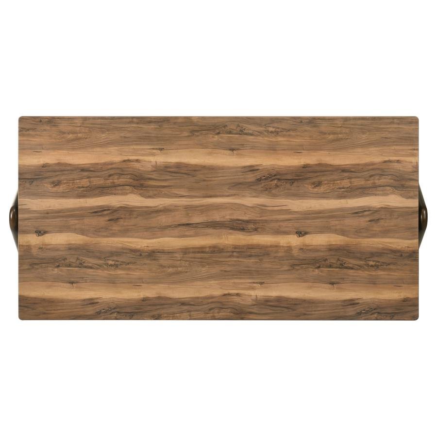 RANDOLPH 5-PIECE RECTANGULAR DINING TABLE SHEESHAM AND BROWN - Image 6