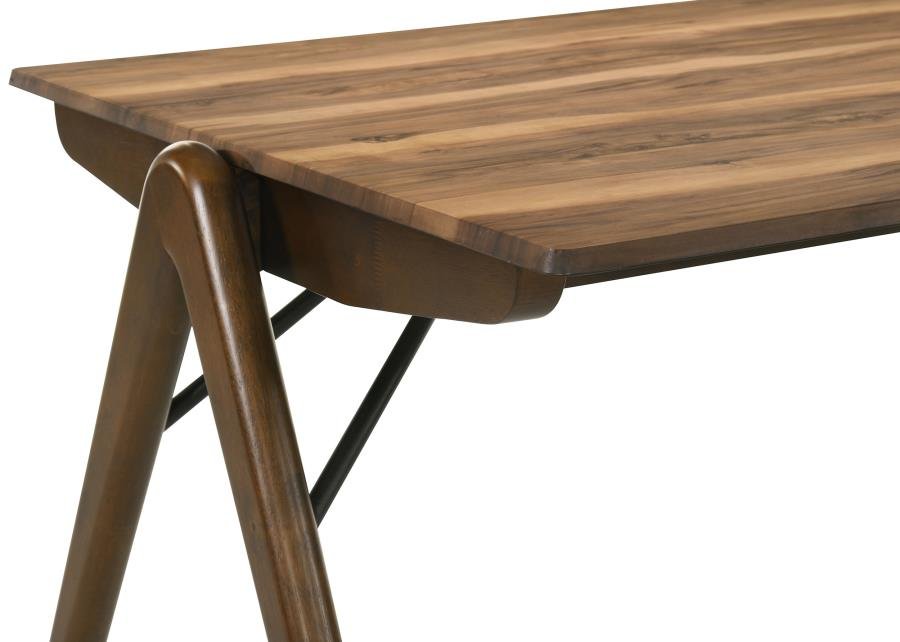 RANDOLPH 5-PIECE RECTANGULAR DINING TABLE SHEESHAM AND BROWN - Image 7