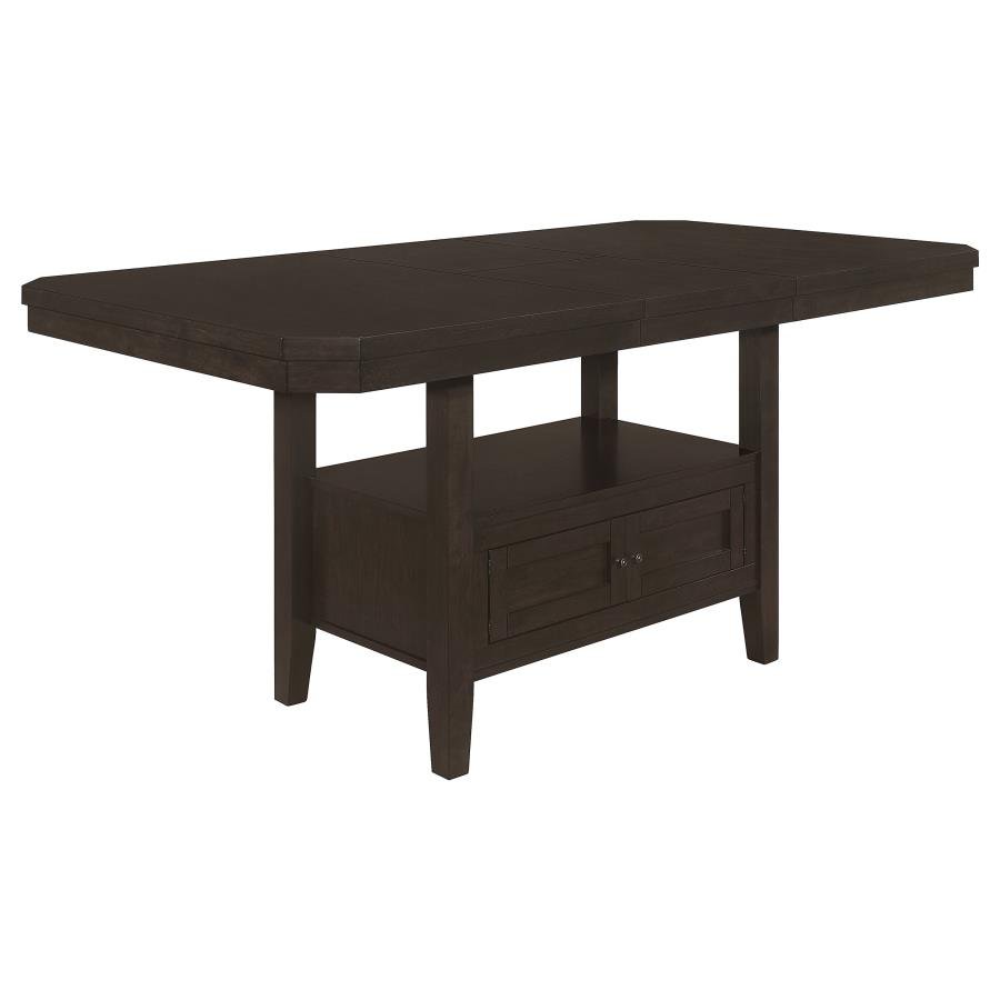 PRENTISS 78-INCH EXTENSION COUNTER DINING TABLE CAPPUCCINO