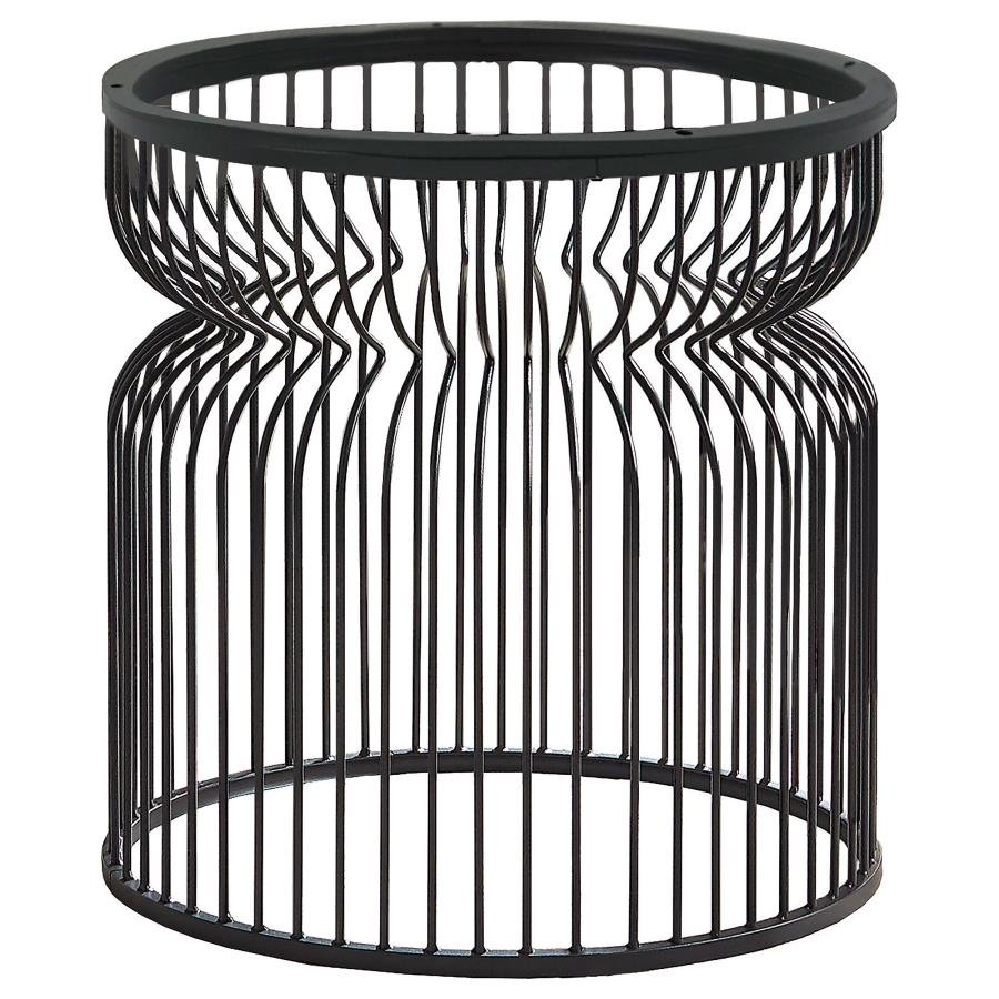 GRANVIA ROUND METAL DINING TABLE BASE GUNMETAL