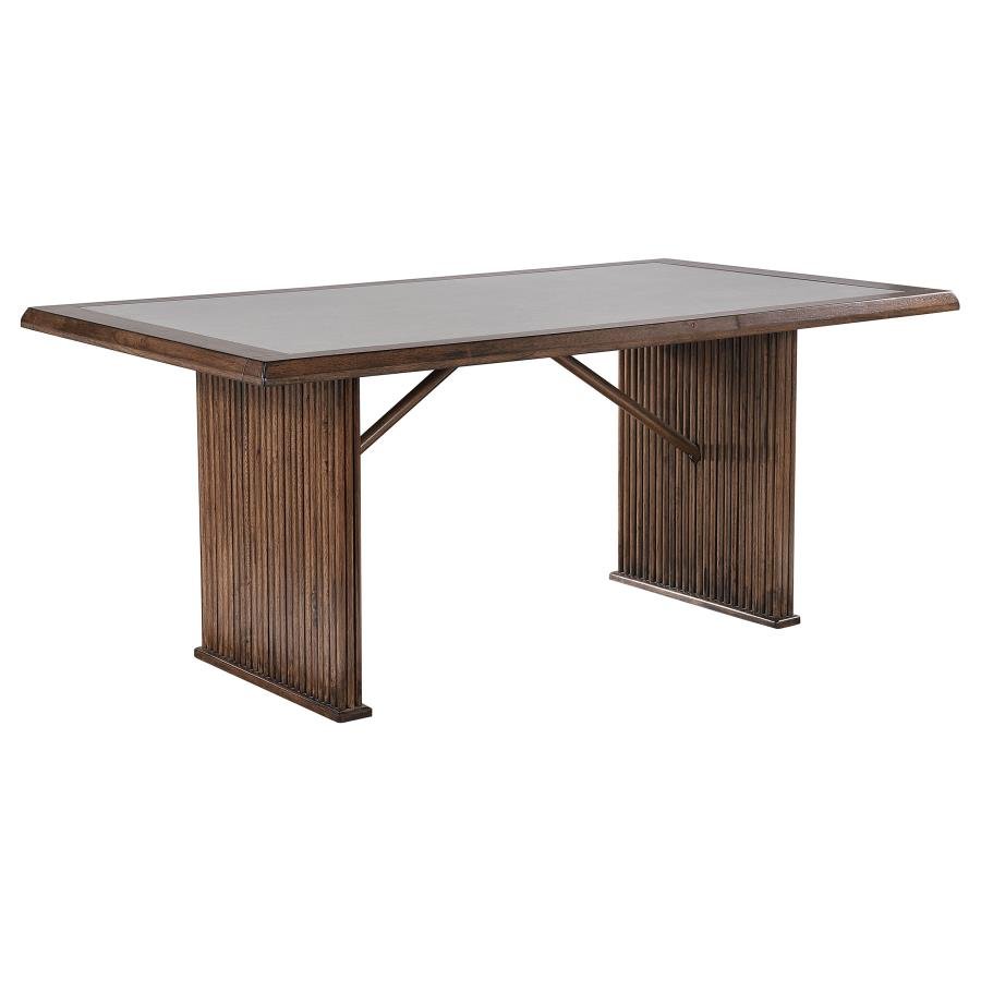 SHERWOOD 72-INCH RECTANGULAR DINING TABLE BROWN