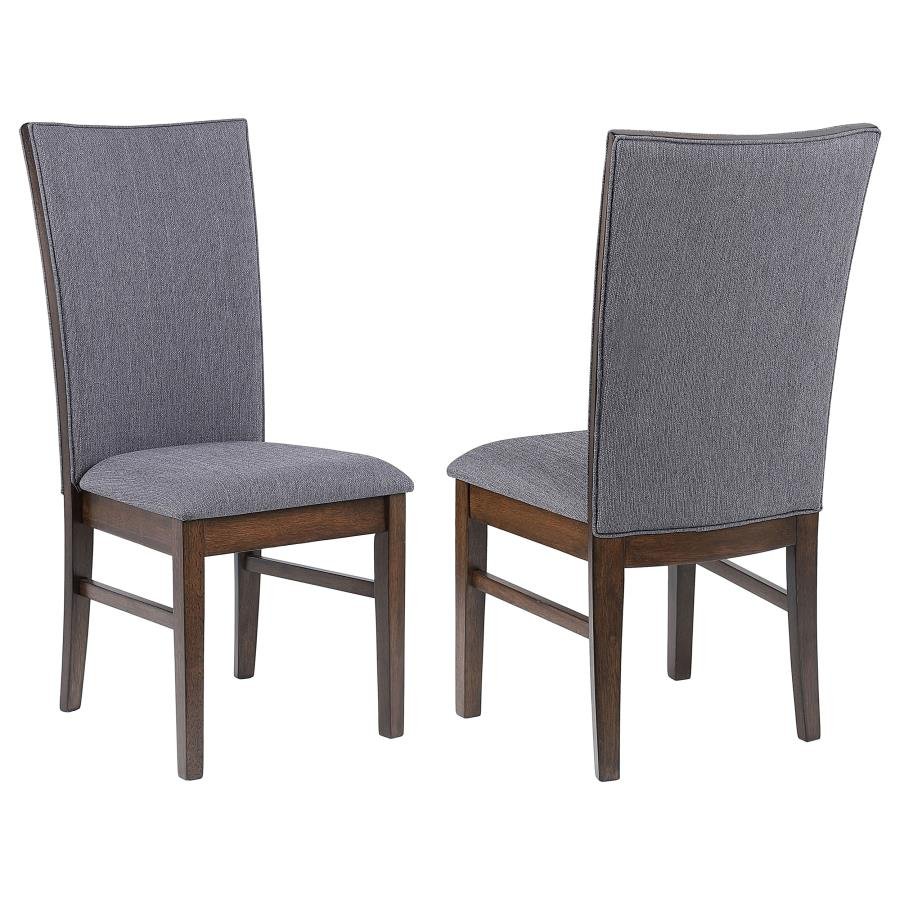 SHERWOOD UPHOLSTERED DINING SIDE CHAIR GREY (SET OF 2)