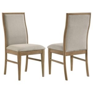 ADINA UPHOLSTERED DINING SIDE CHAIR BARLEY (SET OF 2)