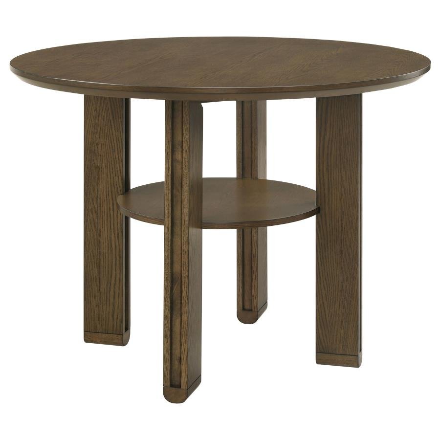 OTTOWA 47-INCH ROUND COUNTER HEIGHT DINING TABLE BROWN
