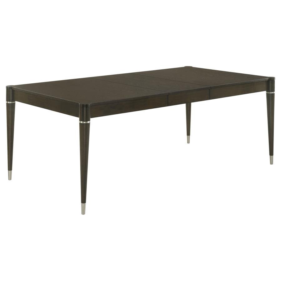 RESEDA 81-INCH EXTENSION LEAF DINING TABLE ASH BROWN