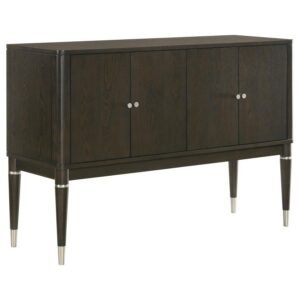 RESEDA 4-DOOR DINING SIDEBOARD SERVER WITH SHELVES ASH BROWN