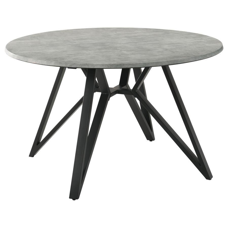 NEIL ROUND 50-INCH SMARTTOP DINING TABLE GUNMETAL