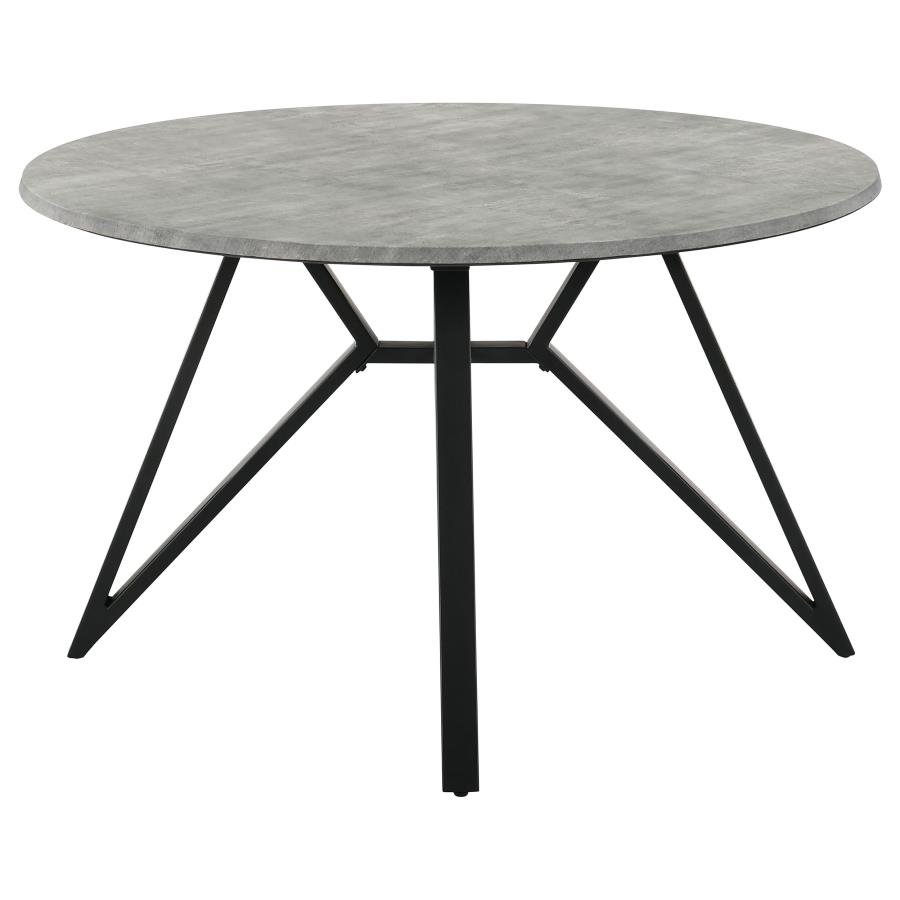 NEIL ROUND 50-INCH SMARTTOP DINING TABLE GUNMETAL - Image 3