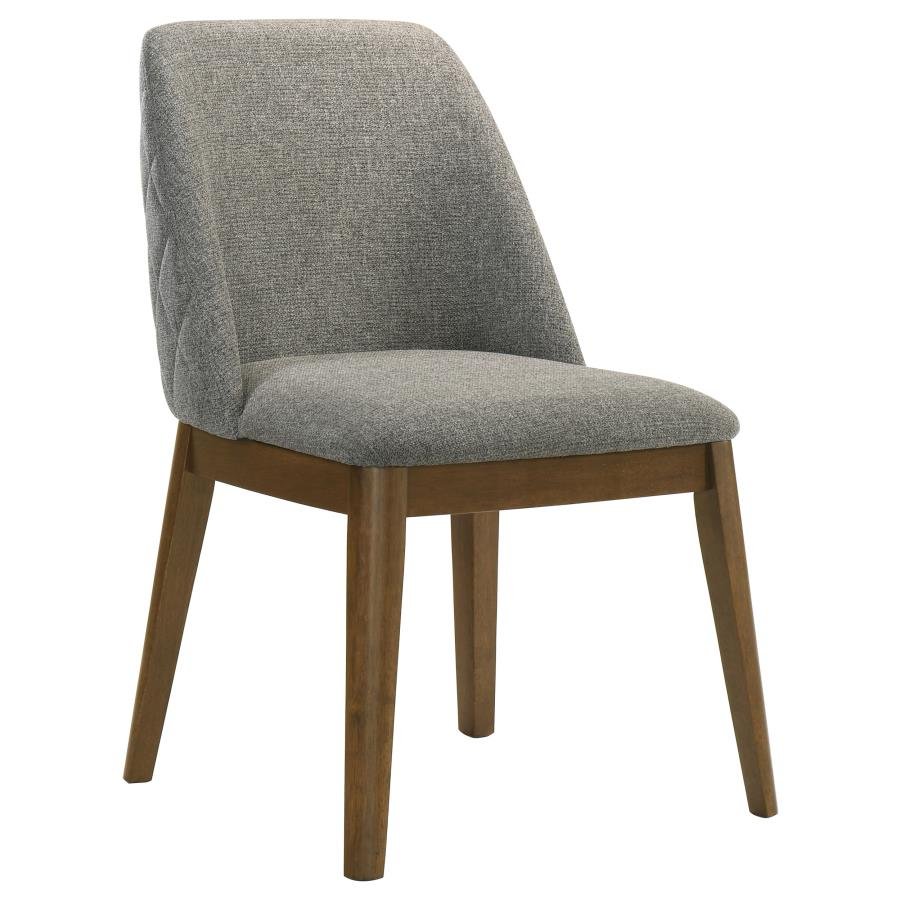 FRANKLIN UPHOLSTERED DINING SIDE CHAIR GREY (SET OF 2) - Image 3