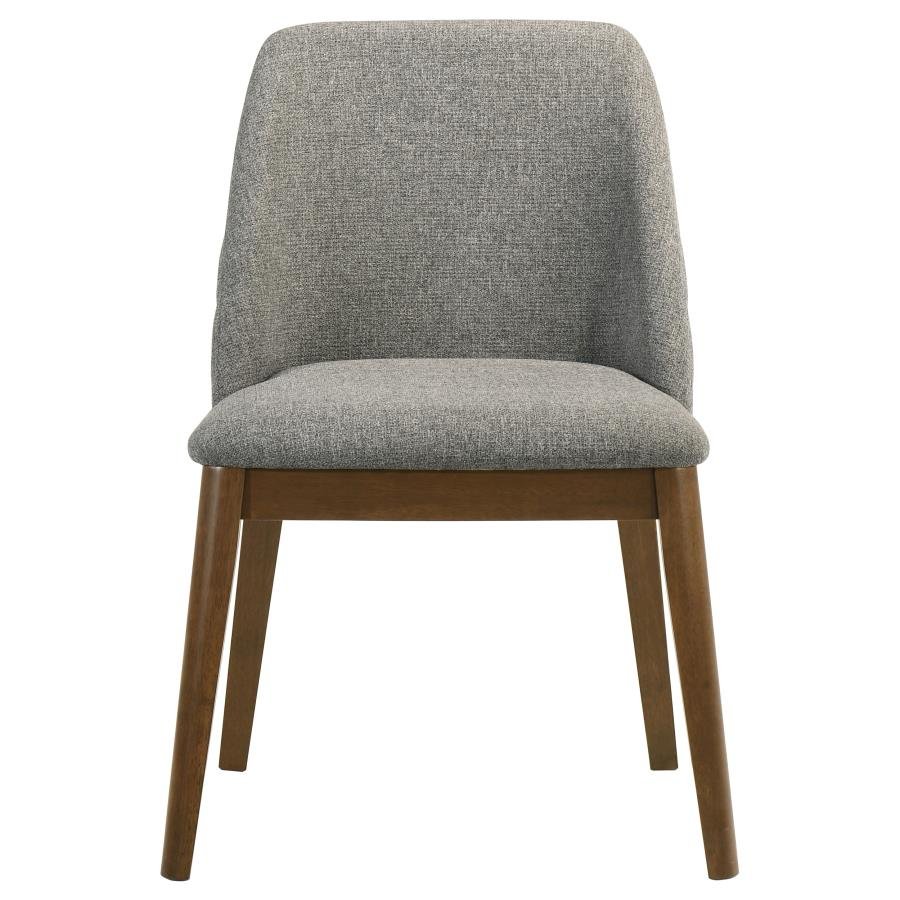 FRANKLIN UPHOLSTERED DINING SIDE CHAIR GREY (SET OF 2) - Image 4