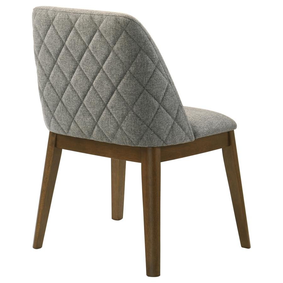 FRANKLIN UPHOLSTERED DINING SIDE CHAIR GREY (SET OF 2) - Image 8