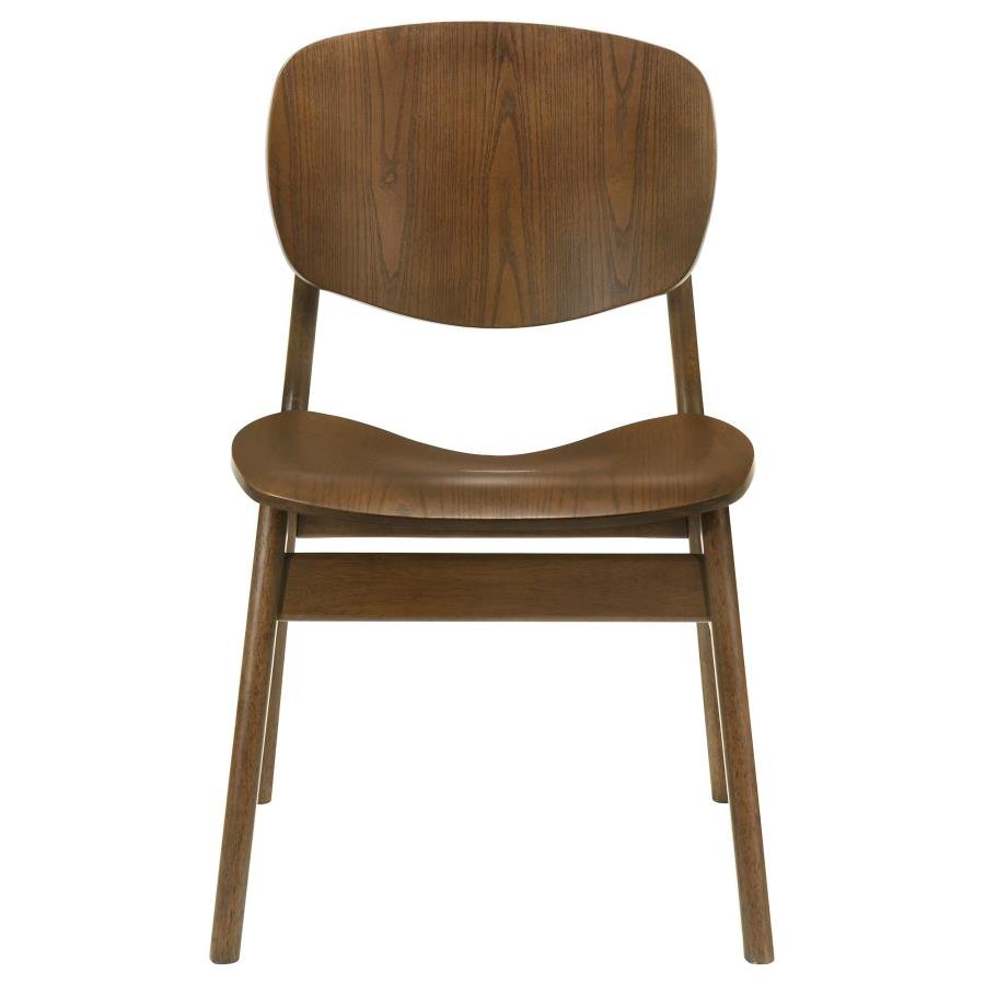 BENFORD DINING SIDE CHAIR WOOD SEAT DARK BROWN (SET OF 2) - Image 4