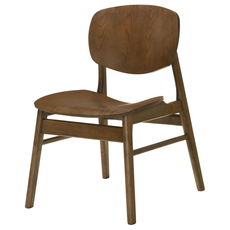 BENFORD DINING SIDE CHAIR WOOD SEAT DARK BROWN (SET OF 2) - Image 5