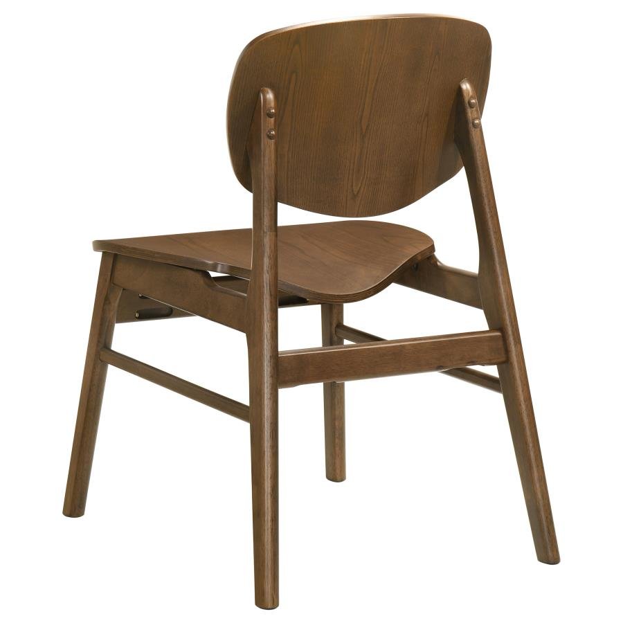 BENFORD DINING SIDE CHAIR WOOD SEAT DARK BROWN (SET OF 2) - Image 7
