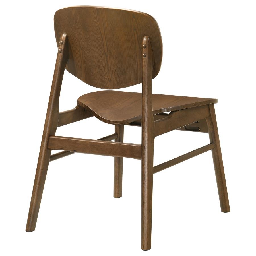 BENFORD DINING SIDE CHAIR WOOD SEAT DARK BROWN (SET OF 2) - Image 8