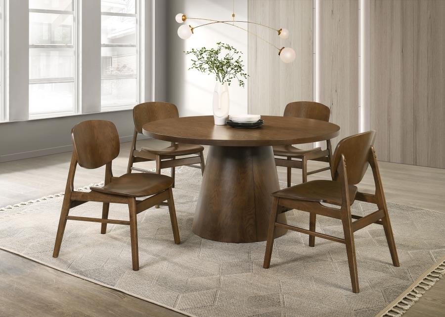 BENFORD DINING SIDE CHAIR WOOD SEAT DARK BROWN (SET OF 2) - Image 14