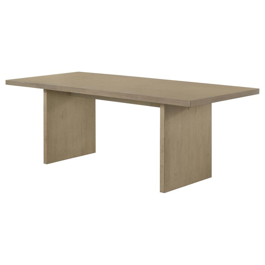 193951NAT_04x900.jpg DECKER 82-INCH RECTANGULAR WOOD DINING TABLE NATURAL OAK - Image 4