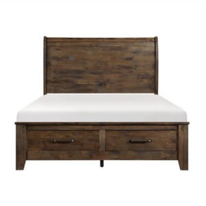 1957K-1CK* California King Sleigh Platform Bed with Footboard Storage