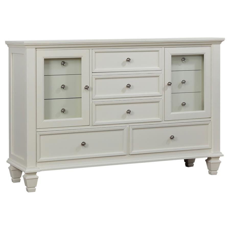 SANDY BEACH 11-DRAWER DRESSER CREAM WHITE