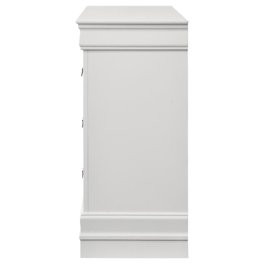 LOUIS PHILIPPE 6-DRAWER DRESSER WHITE - Image 5