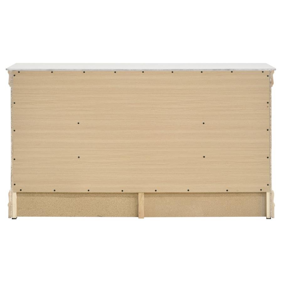 LOUIS PHILIPPE 6-DRAWER DRESSER WHITE - Image 7