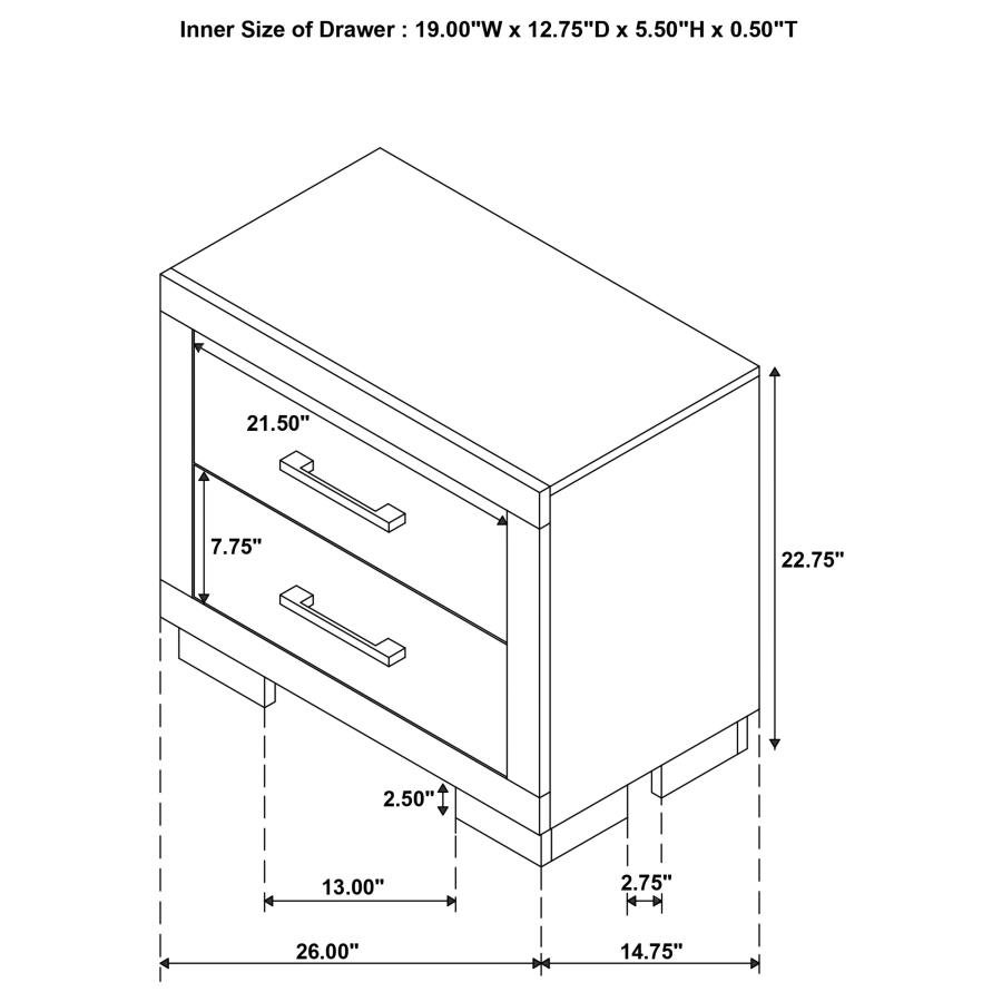 JESSICA 5-PIECE QUEEN LED BEDROOM SET SNOW WHITE - Image 16