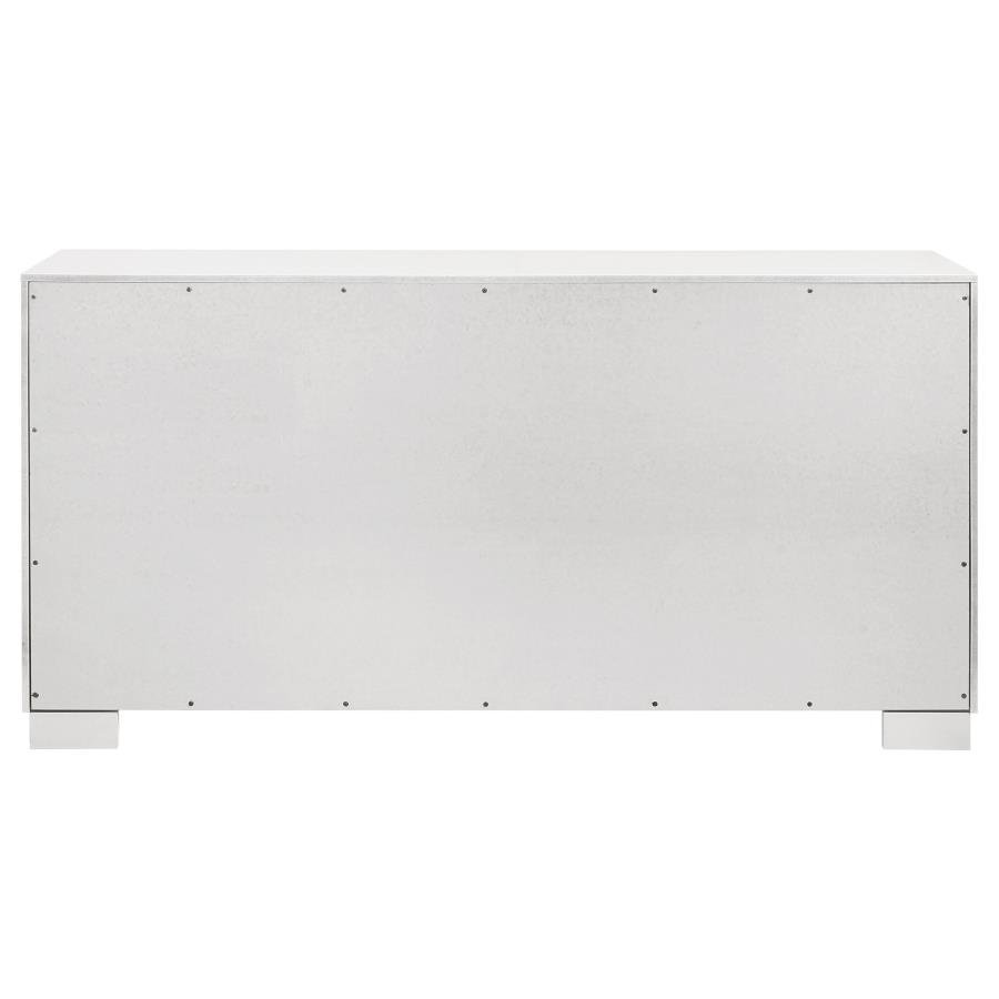 JESSICA 6-DRAWER DRESSER SNOW WHITE - Image 7