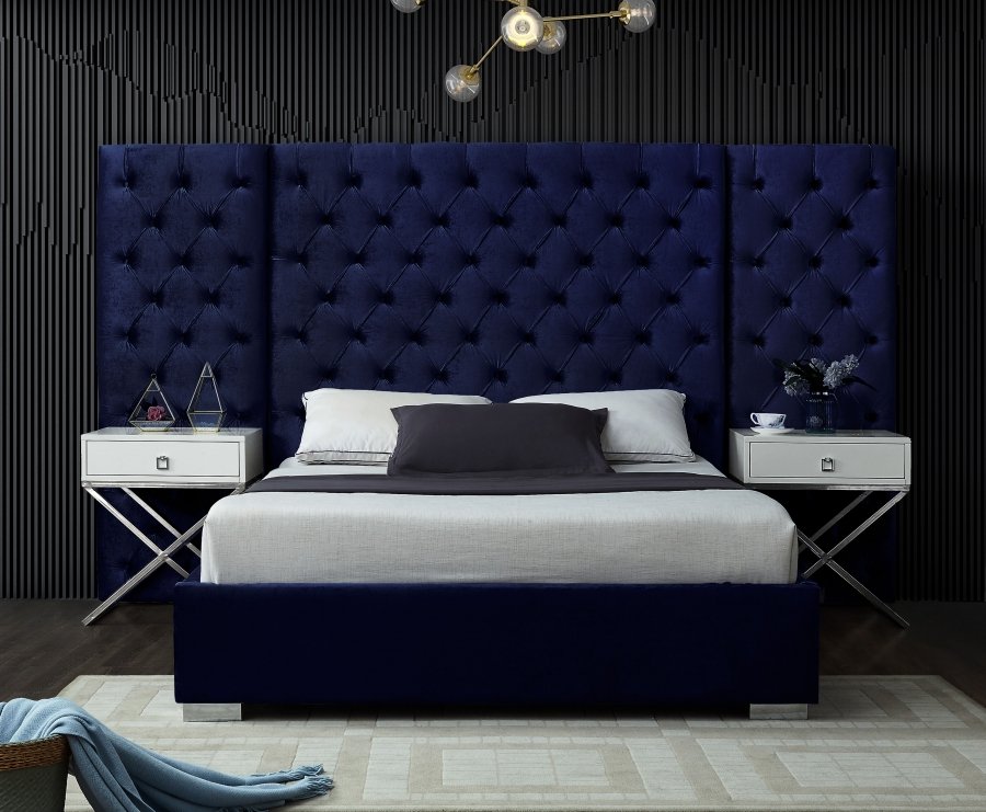 Grande Velvet Upholstered Bed - Image 2
