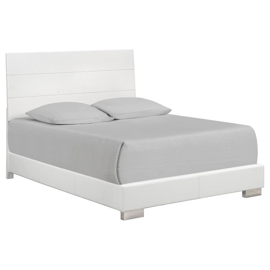 FELICITY 5-PIECE QUEEN BEDROOM SET WHITE HIGH GLOSS - Image 3