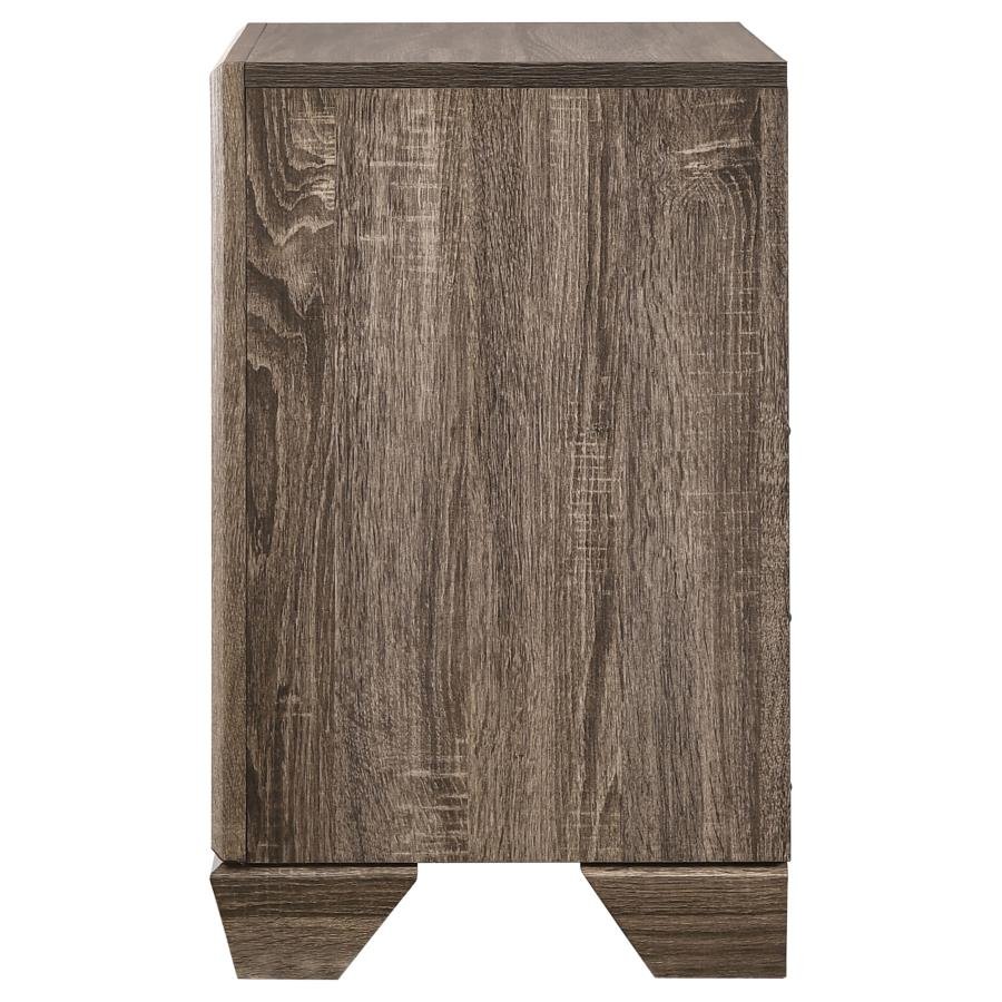 KAUFFMAN 2-DRAWER NIGHTSTAND WASHED TAUPE - Image 5