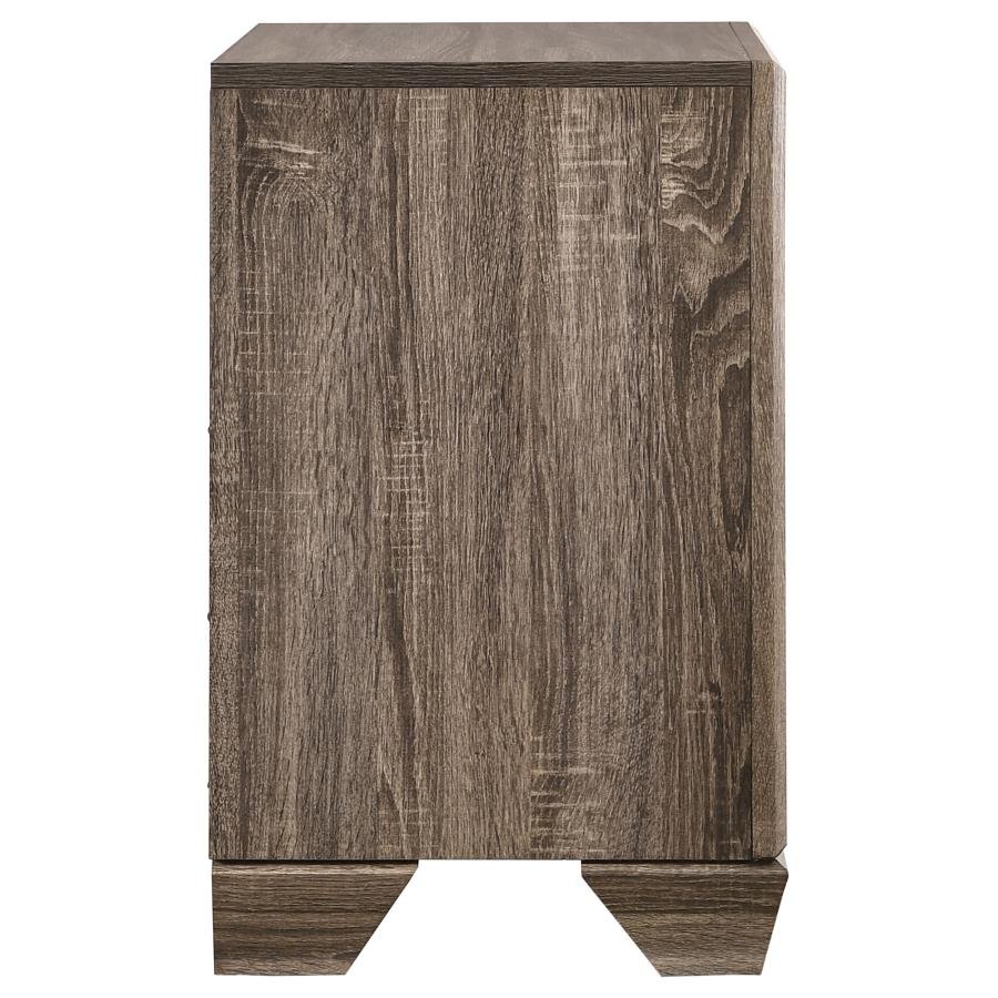 KAUFFMAN 2-DRAWER NIGHTSTAND WASHED TAUPE - Image 9