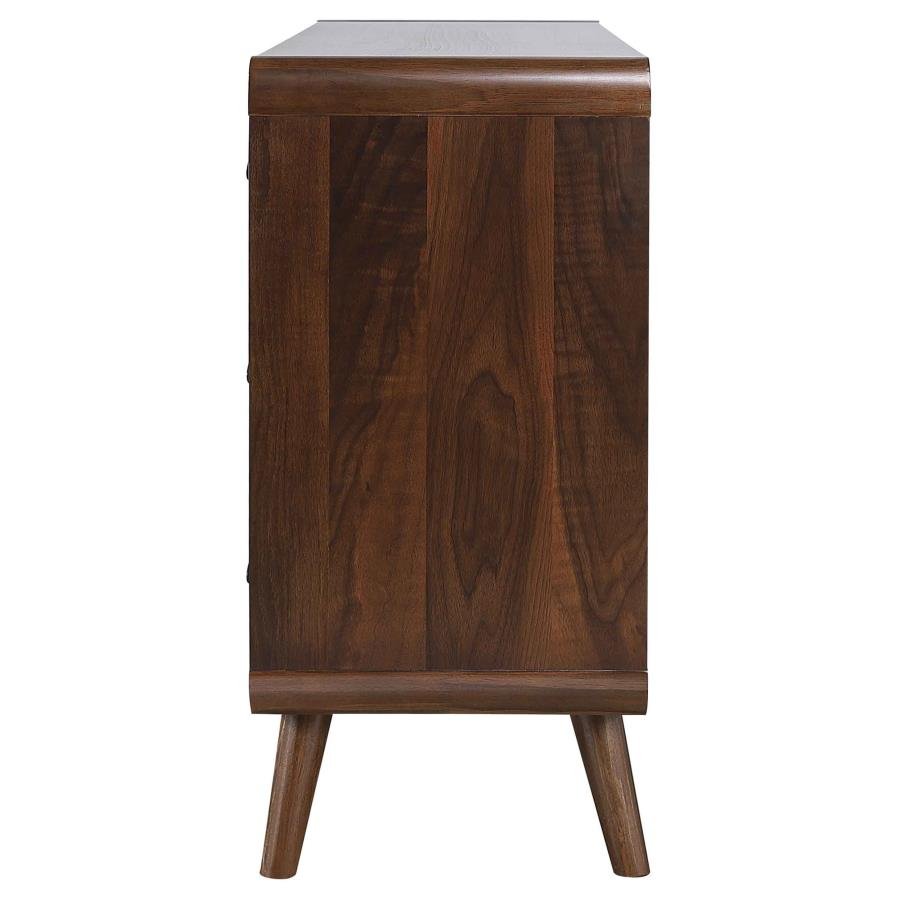 ROBYN 6-DRAWER BEDROOM DRESSER DARK WALNUT - Image 5