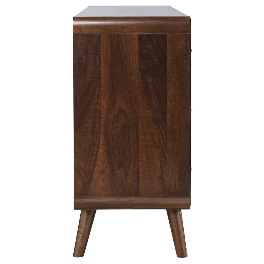ROBYN 6-DRAWER BEDROOM DRESSER DARK WALNUT - Image 9