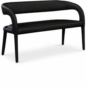 Sylvester Vegan Leather Upholstered Bench