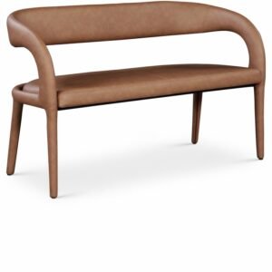 Sylvester Vegan Leather Upholstered Bench
