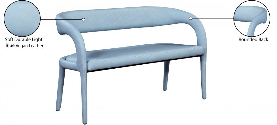 Sylvester Vegan Leather Upholstered Bench - Image 9