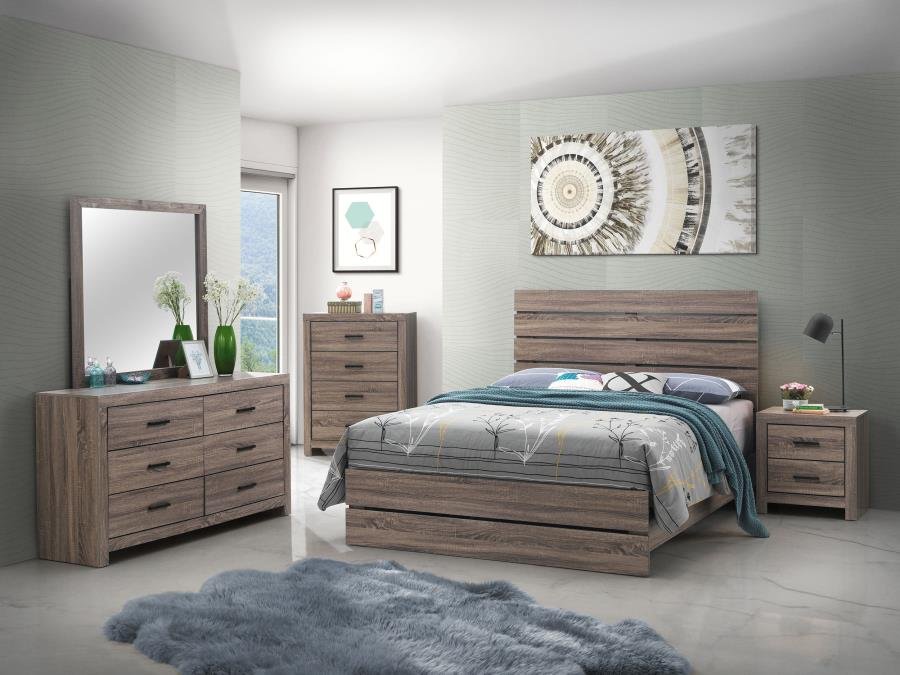 BRANTFORD 5-PIECE QUEEN BEDROOM SET BARREL OAK