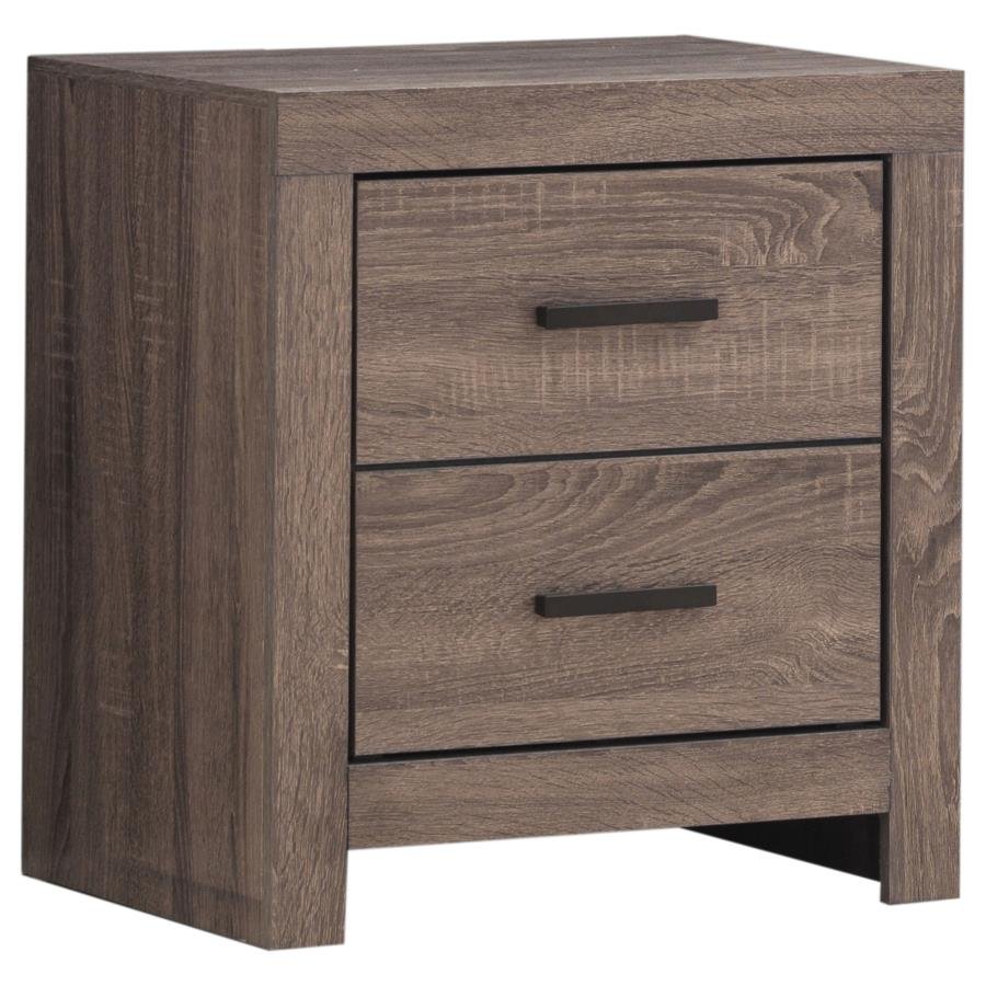 BRANTFORD 2-DRAWER NIGHTSTAND BARREL OAK