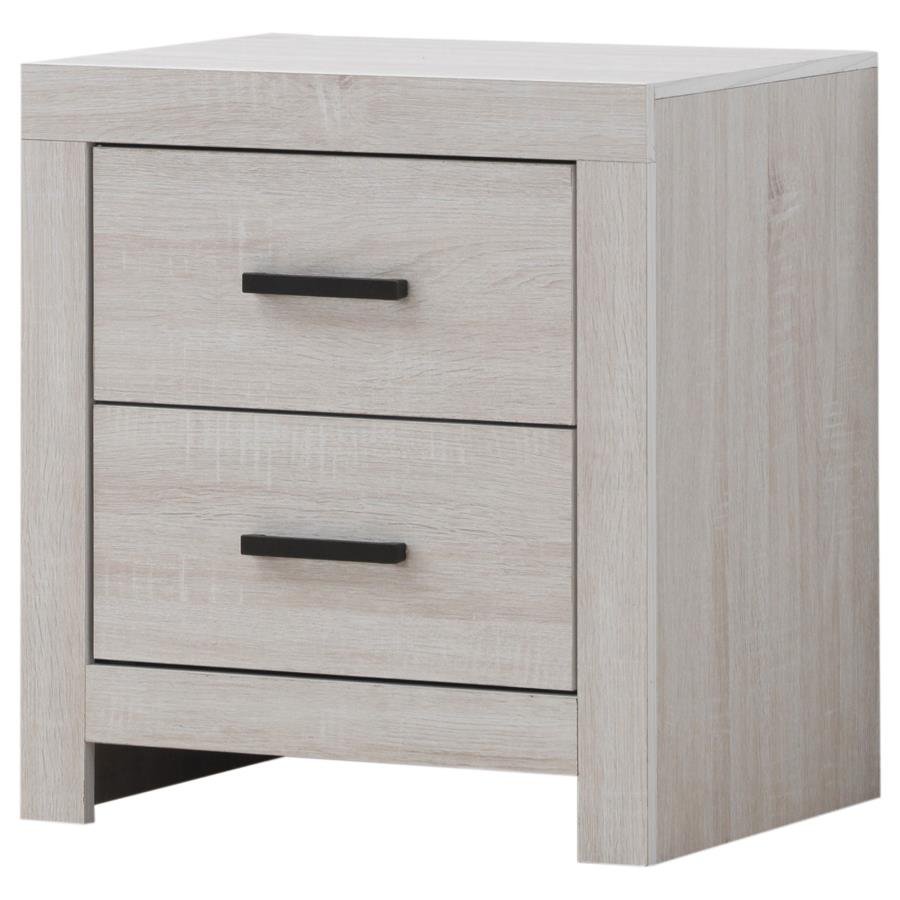 BRANTFORD 2-DRAWER NIGHTSTAND COASTAL WHITE - Image 4