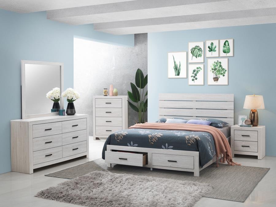 BRANTFORD 2-DRAWER NIGHTSTAND COASTAL WHITE - Image 14