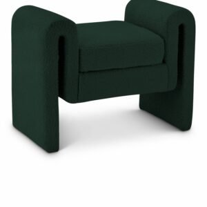 Stylus 31.5" Boucle Fabric Upholstered Bench