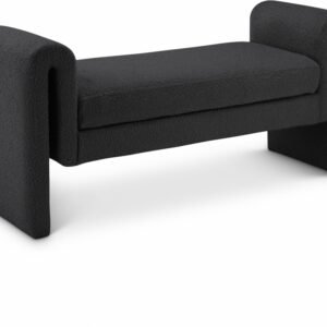 Stylus 51" Boucle Fabric Upholstered Bench