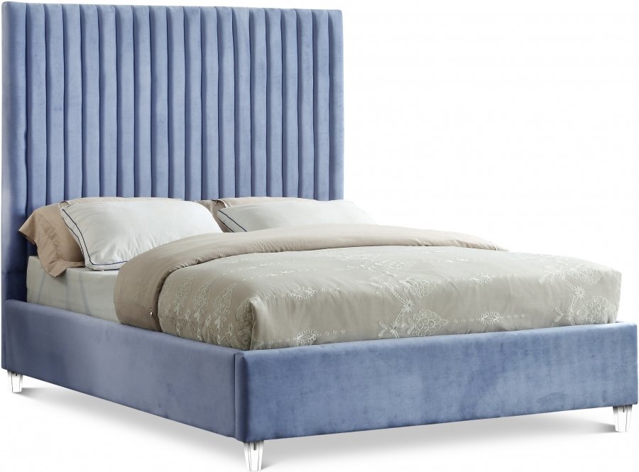 Candace Velvet Upholstered Bed