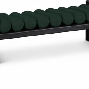 Waverly Boucle Fabric Upholstered Bench
