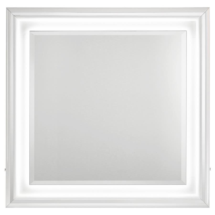 CASSIA DRESSER MIRROR WHITE HIGH GLOSS - Image 3