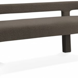 Athena Boucle Fabric Upholstered Bench