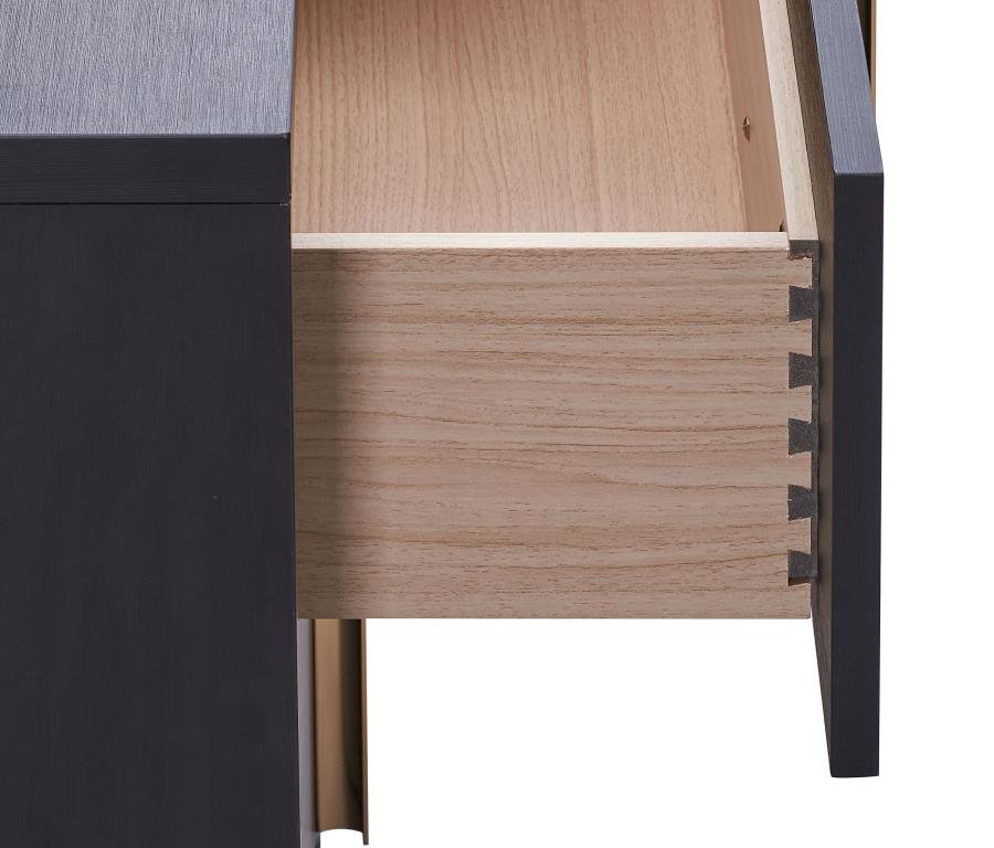 MARCELINE 6-DRAWER DRESSER BLACK - Image 11