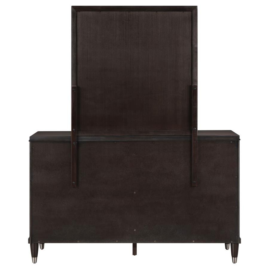 EMBERLYN 6-DRAWER DRESSER WITH MIRROR BROWN - Image 7