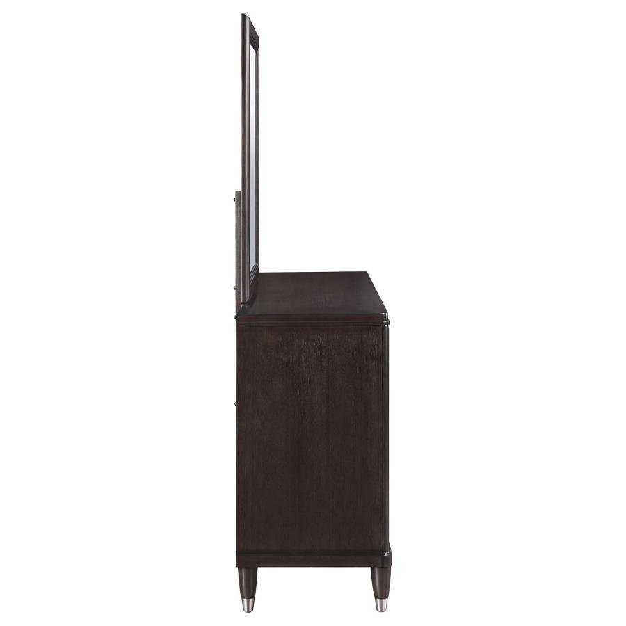 EMBERLYN 6-DRAWER DRESSER WITH MIRROR BROWN - Image 9