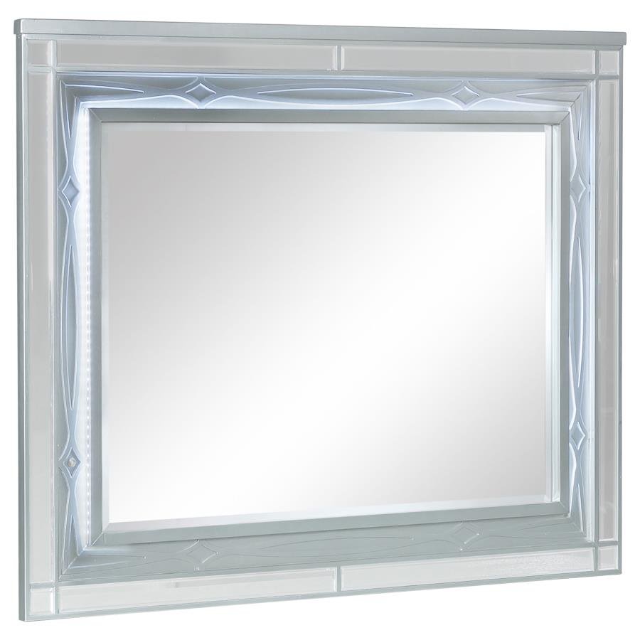 GUNNISON DRESSER MIRROR SILVER METALLIC